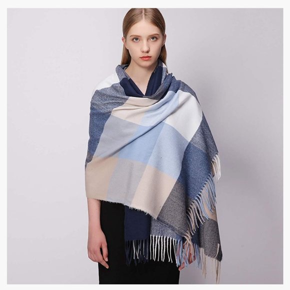 RIIQIICHY Multicolored Pashmina Scarf NIB (From Amazon) - Picture 2 of 5